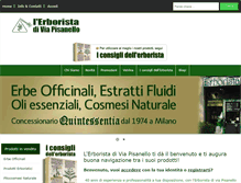 Tablet Screenshot of erboristeriamilano.com
